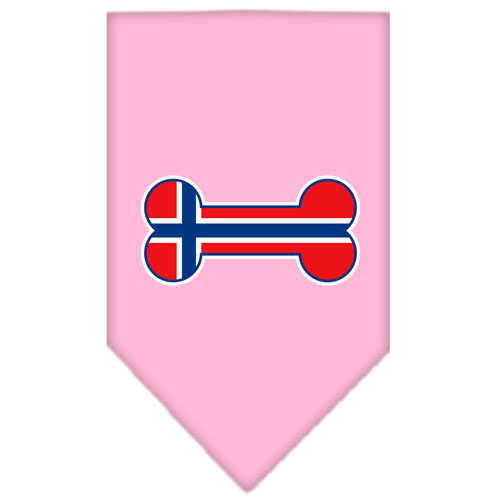 Bone Flag Norway Screen Print Bandana Light Pink Large